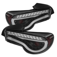 Thumbnail for Spyder Scion FRS 12-14/Subaru BRZ 12-14 Light Bar LED Tail Lights Black ALT-YD-SFRS12-LBLED-BK