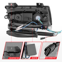 Thumbnail for ANZO 2018-2021 Jeep Wrangler LED Side Markers Chrome Housing Smoke Lens w/ Seq. Signal Low Config