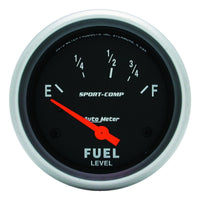Thumbnail for Autometer Sport-Comp 2 5/8in 24ohm-33ohm Fuel Level Gauge