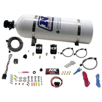 Thumbnail for Nitrous Express 10-15 Chevrolet Camaro (5th Gen) Single Nozzle Nitrous Kit (35-150HP) w/15lb Bottle