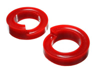 Thumbnail for Energy Suspension 2005-07 Ford F-250/F-350 SD 2/4WD Front Coil Spring Isolator Set - Red