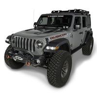 Thumbnail for Rugged Ridge 18-20 Jeep Wrangler JL/JT Arcus Front Bumper Set w/ Overrider