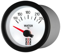 Thumbnail for Autometer Stack 52mm 100-250 Deg F 1/8in NPTF Electric Water Temp Gauge - White