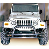 Thumbnail for Rugged Ridge 3-In Dbl Tube Front Bumper w/ Hoop 76-06 CJ / Jeep Wrangler