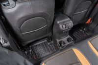 Thumbnail for Rugged Ridge Floor Liner Kit Black F/R/Full Cargo 18-20 Jeep Wrangler JL 2Dr