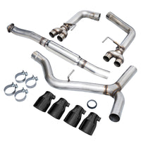Thumbnail for AWE Tuning Subaru WRX/STI VA/GV Sedan Track Edition Exhaust - Diamond Black Tips (102mm)