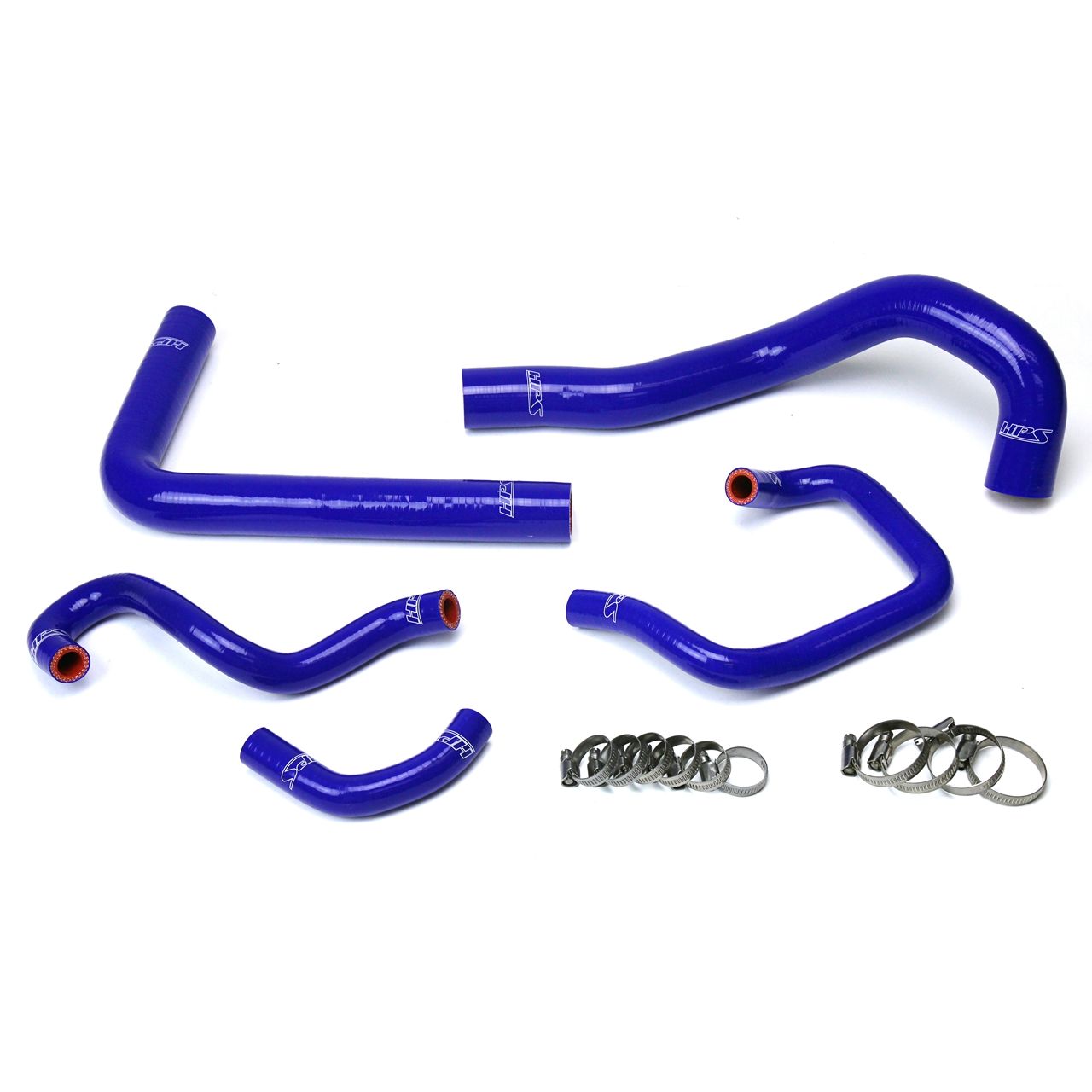 HPS Blue Reinforced Silicone Radiator + Heater Hose Kit Coolant for Toyota 93-98 Supra MK4 2JZ Turbo Left Hand Drive