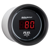 Thumbnail for Autometer 52mm Black Digital Programmable Empty-Full Fuel Level Gauge