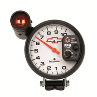 Thumbnail for AutoMeter 5in (127mm) Pedestal Tachometer, 0-10,000 RPM, Chevy Red Bowtie