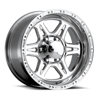 Thumbnail for Raceline 886 Renegade 16x8in / 6x139.7 BP / 0mm Offset / 107.95mm Bore - Polished Wheel