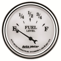 Thumbnail for AutoMeter Gauge Fuel Level 2-1/16in. 240 Ohm(e) to 33 Ohm(f) Elec Old Tyme White II