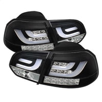 Thumbnail for Spyder Volkswagen Golf/GTI 10-13 G2 Type With Light Bar LED Tail Lights Black ALT-YD-VG10-LED-G2-BK