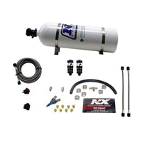 Thumbnail for Nitrous Express Hitman EFI Single Nozzle Piranha Nitrous Kit (35-75HP) w/15lb Bottle