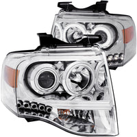 Thumbnail for ANZO 2007-2014 Ford Expedition Projector Headlights Chrome