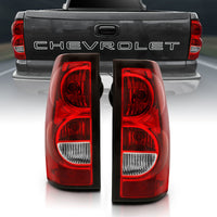 Thumbnail for ANZO 2004-2007 Chevy Silverado Taillight Red/Clear Lens w/Black Trim (OE Replacement)
