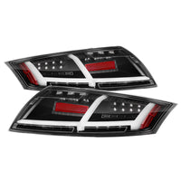 Thumbnail for Spyder Audi TT 07-12 LED Tail Lights Black ALT-YD-ATT07-LED-BK