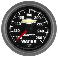 Thumbnail for AutoMeter Gauge Water Temp 2-1/16in. 100-260 Deg. F Digital Stepper Motor Chevy Gold Bowtie
