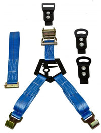Thumbnail for N-Fab Bed Mounted Rapid Tire Strap Universal - Gloss Black - Blue Strap