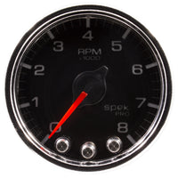 Thumbnail for Autometer Spek-Pro Gauge Tach 2 1/16in 8K Rpm W/ Shift Light & Peak Mem Blk/Chrm