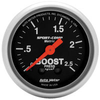 Thumbnail for Autometer Sport-Comp 52mm METRIC 0-2.5kg/Cm2 Mechanical Gauge