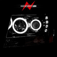 Thumbnail for ANZO 2007-2013 Chevrolet Avalanche Projector Headlights w/ Halo Chrome