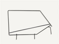 Thumbnail for Rampage 1987-1995 Jeep Wrangler(YJ) Window Frame Only - Black