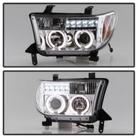 Thumbnail for Spyder Toyota Tundra 07-13 Projector Headlights LED Halo LED Chrm PRO-YD-TTU07-HL-C