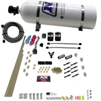 Thumbnail for Nitrous Express 8 Cyl Dry Direct Port 2 Solenoids Nitrous Kit (200-600HP) w/15lb Bottle
