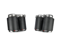 Thumbnail for Akrapovic 14-17 BMW M3/M4 (F80/F82) Tail Pipe Set (Carbon)
