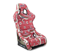 Thumbnail for NRG FRP Bucket Seat PRISMA Oriental Longivity Plate Edition W/ Gold Pearlized Back - Large