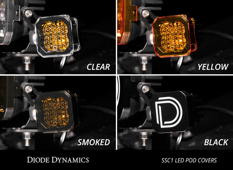 Diode Dynamics Stage Series C1 LED Pod Cover Smoked Each