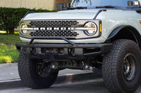 Thumbnail for DV8 Offroad 21-22 Ford Bronco Factory Front Bumper Licence Relocation Bracket - Front