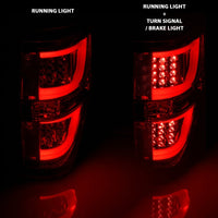 Thumbnail for ANZO 2009-2013 Ford F-150 LED Taillights Red/Clear