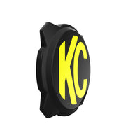 Thumbnail for KC HiLiTES 6in. Hard Cover for Gravity Pro6 LED Lights (Single) - Black w/Yellow KC Logo