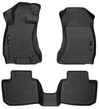 Thumbnail for Husky Liners Subaru 12-14 Impreza/2015 WRX/STi WeatherBeater Combo Front&2nd Row Black Floor Liners