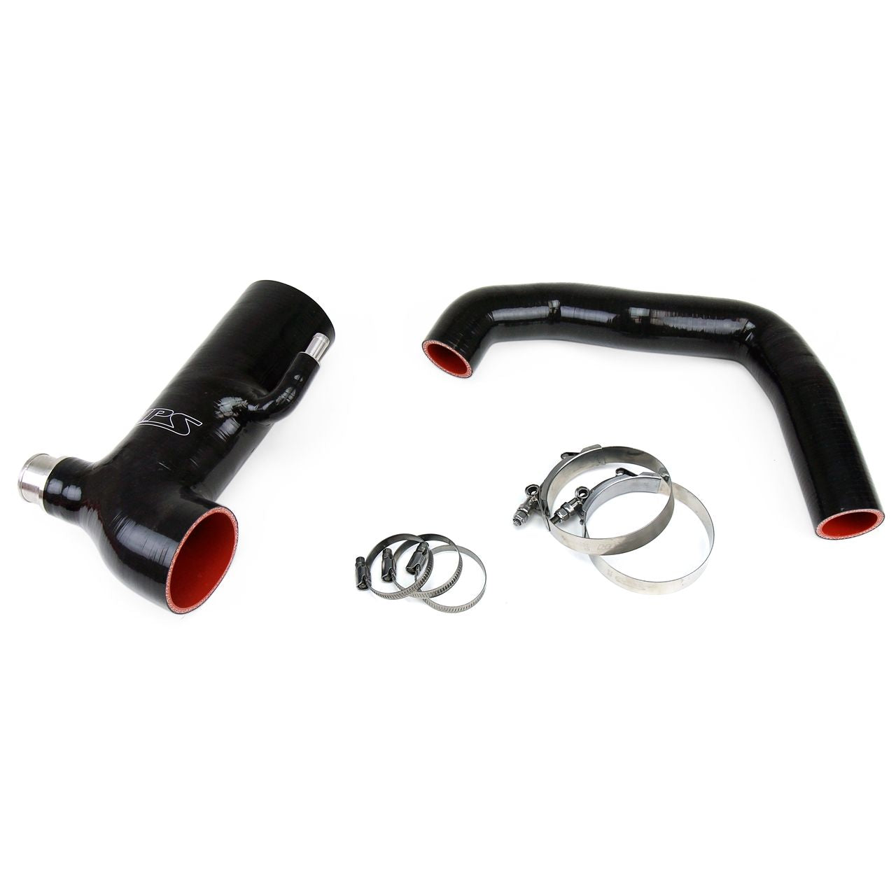 HPS Black Reinforced Silicone Post MAF Air Intake Hose + Sound Tube 2pc Kit for Scion 13-16 FRS