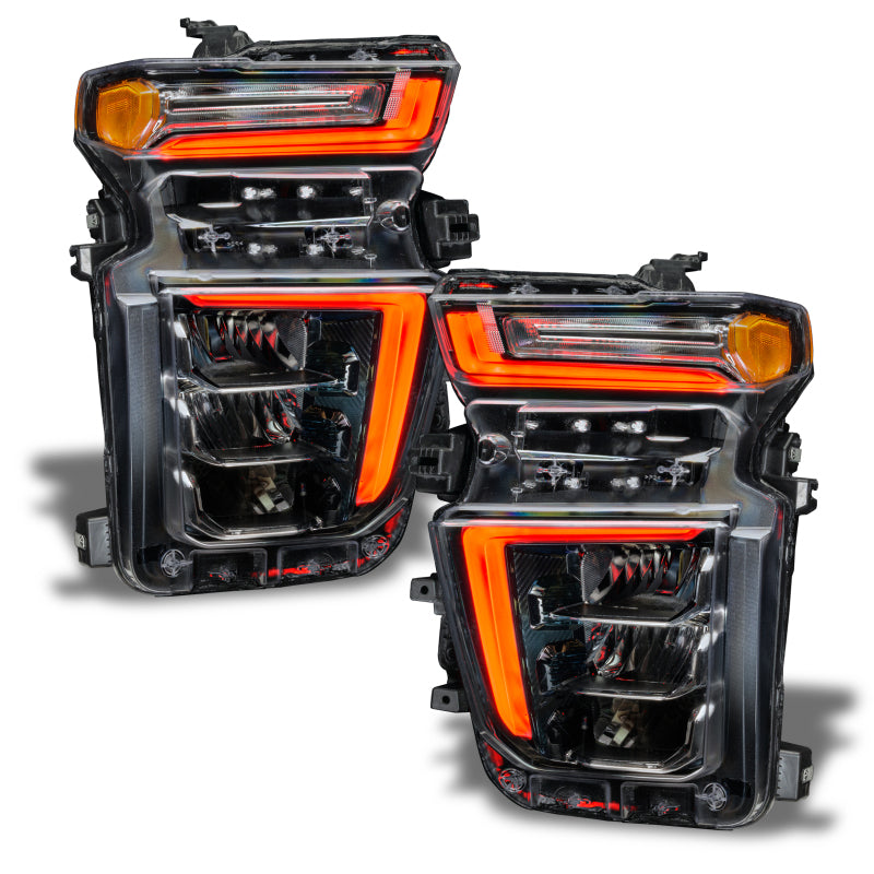 Oracle 20-21 Chevy Silverado HD 2500/3500 RGB+W Headlight DRL Upgrade Kit - ColorSHIFT SEE WARRANTY
