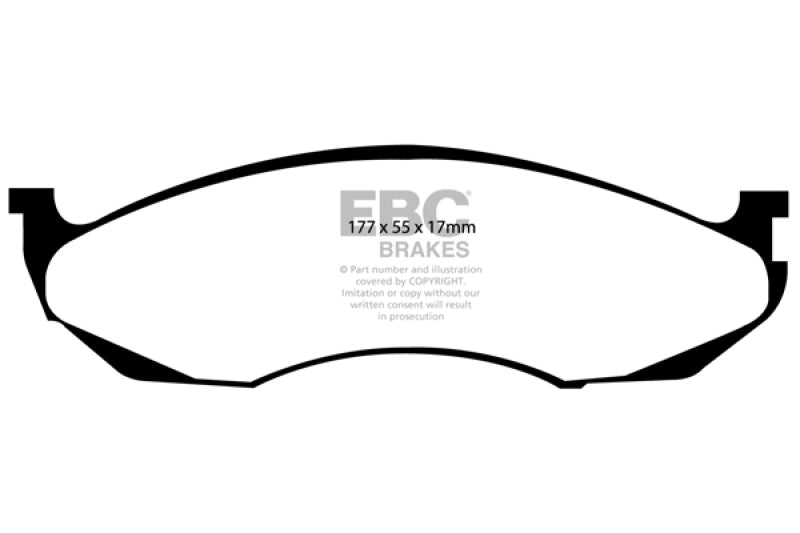 EBC Brakes Extra Duty Performance Truck and SUV Brake Pads
