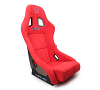 Thumbnail for NRG FRP Bucket Seat ULTRA Edition - Medium (Red Alcantara/Pearlized Back)
