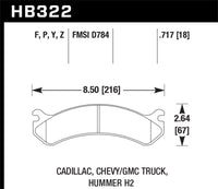 Thumbnail for Hawk Chevy / GMC Truck / Hummer LTS Street Front Brake Pads