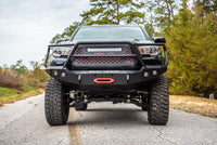 Thumbnail for Road Armor 16-20 Toyota Tacoma Stealth Front Winch Bumper w/Lonestar Guard - Tex Blk