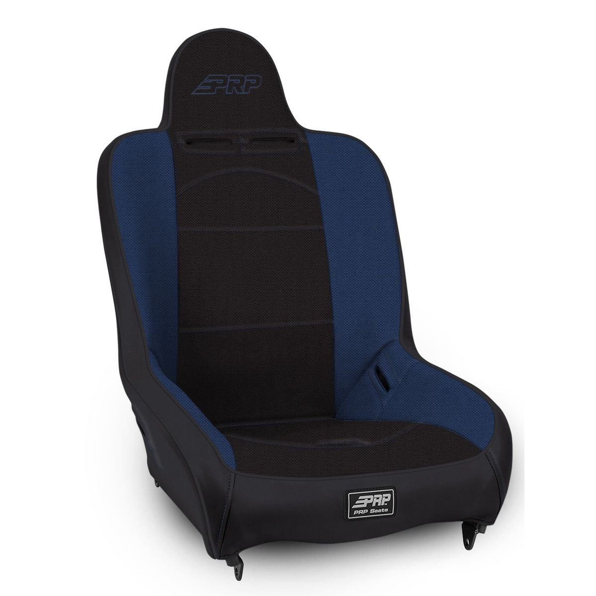 PRP Premier High Back Suspension Seat (Two Neck Slots) - Black / Blue