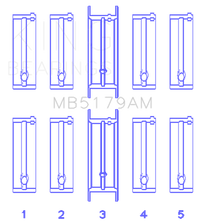 Thumbnail for King Daewoo/GM/Opel/Vauxhall (Size STD) Main Bearing Set