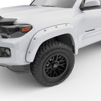 Thumbnail for EGR 16+ Toyota Tacoma w/Mudflap Bolt-On Look Color Match Fender Flares - Set - Super White