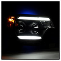 Thumbnail for Spyder Toyota Tacoma 12-15 Projector Headlights Light Bar DRL Black PRO-YD-TT12-LBDRL-BK