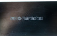 Thumbnail for Turbo XS 08-14 Subaru WRX/STi Billet Aluminum License Plate Delete Black Machined WRX Logo