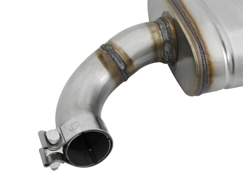 aFe MACHForce XP 2.5in 409 Stainless Axle Back Exhaust w/ Black Tips 15-17 Ford Mustang I4-2.3L (t)