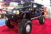 Thumbnail for N-Fab Nerf Step 03-10 Hummer H2 SUV 4 Door - Gloss Black - W2W - 3in