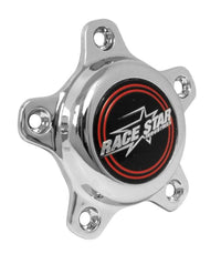 Thumbnail for Race Star 5 Lug Cap Tall Plastic Chrome (incl. Medallion & Screws)