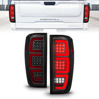 Thumbnail for Anzo 19-23 GMC Sierra 1500/2500HD/3500HD Smoke Black Replacement Full LED Bar Tail Light